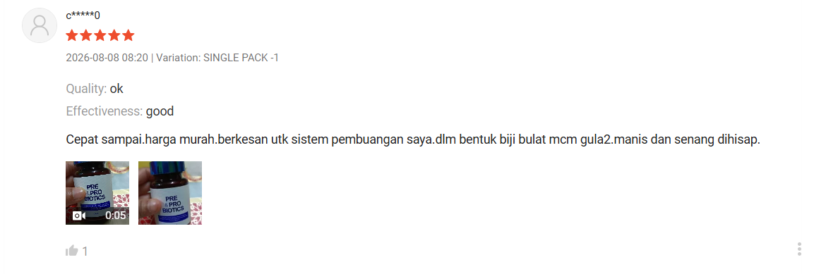 Testimoni pelanggan 1